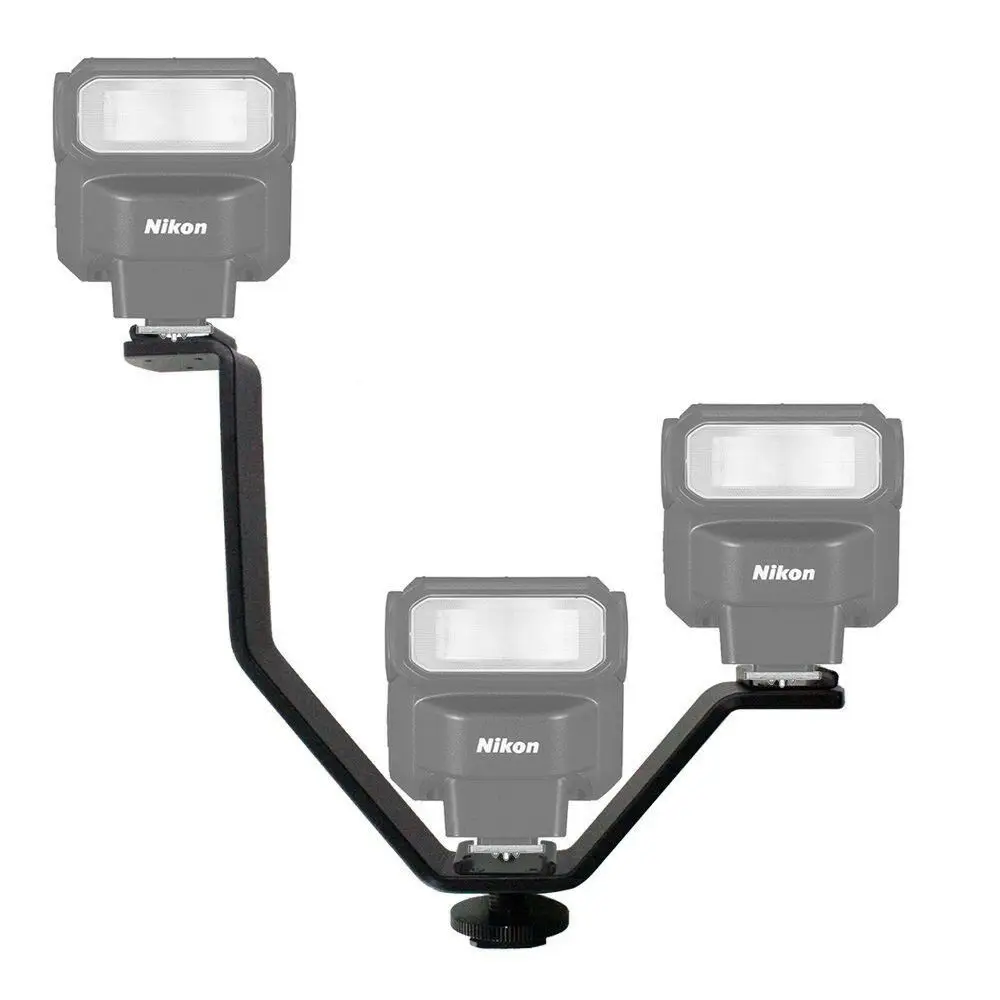 Photography Lighting Description - V 모양 트리플 마운트 핫 슈