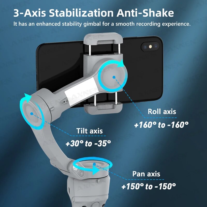 AXNEN HQ6 휴대폰용 3축 짐벌 핸드헬드 안정기, - Photography Lighting Handheld 리뷰 및 가격