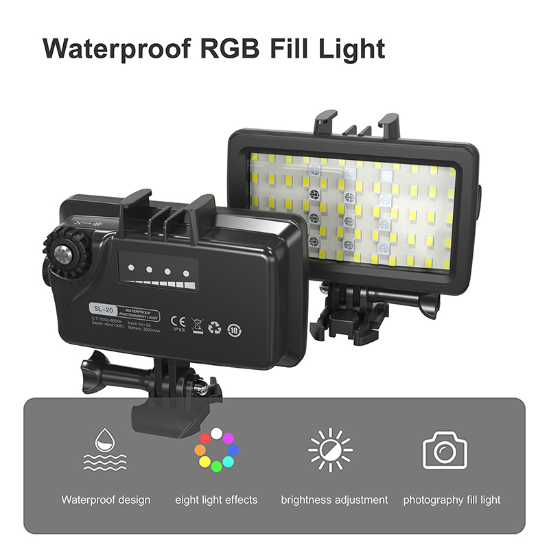 RGB/LED 수중 촬영용 조명, 방수 휴대용 다이빙  - Photography Lighting Handheld 리뷰 및 가격