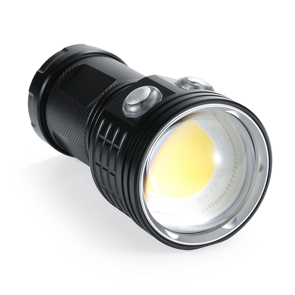 80W COB 전문 다이빙 손전등 레드 블루 화이트 라 - Photography Lighting Meter 리뷰 및 가격