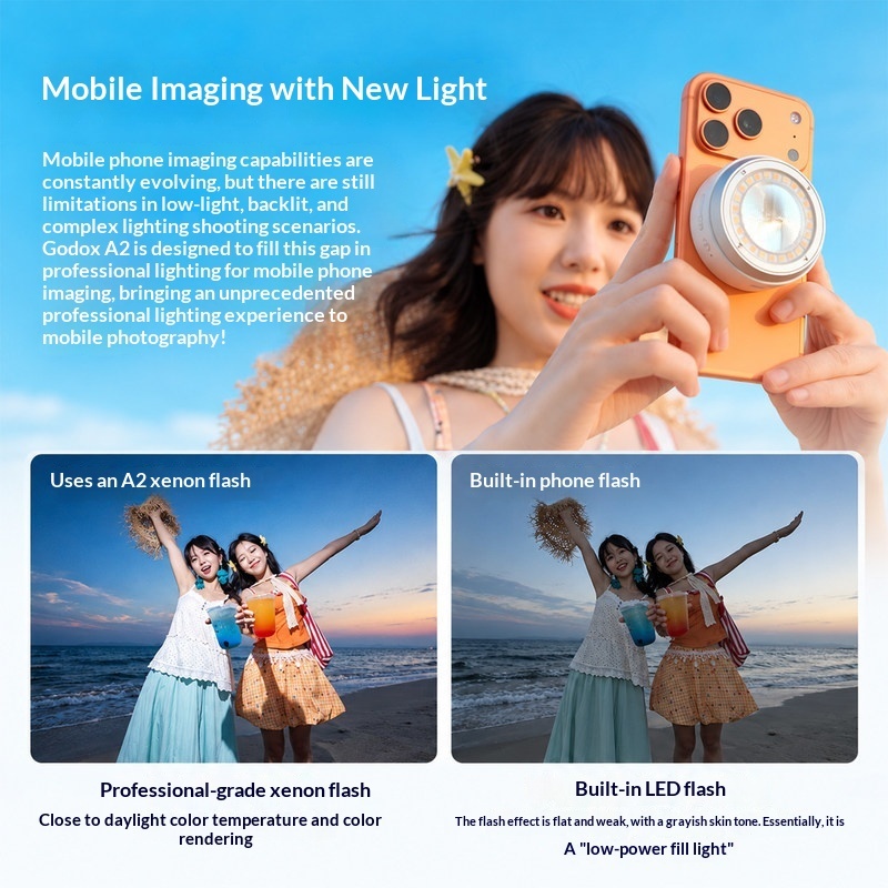 Godox A2 스마트폰용 제논 플래시, MagSafe - Photography Lighting Brands 리뷰 및 가격