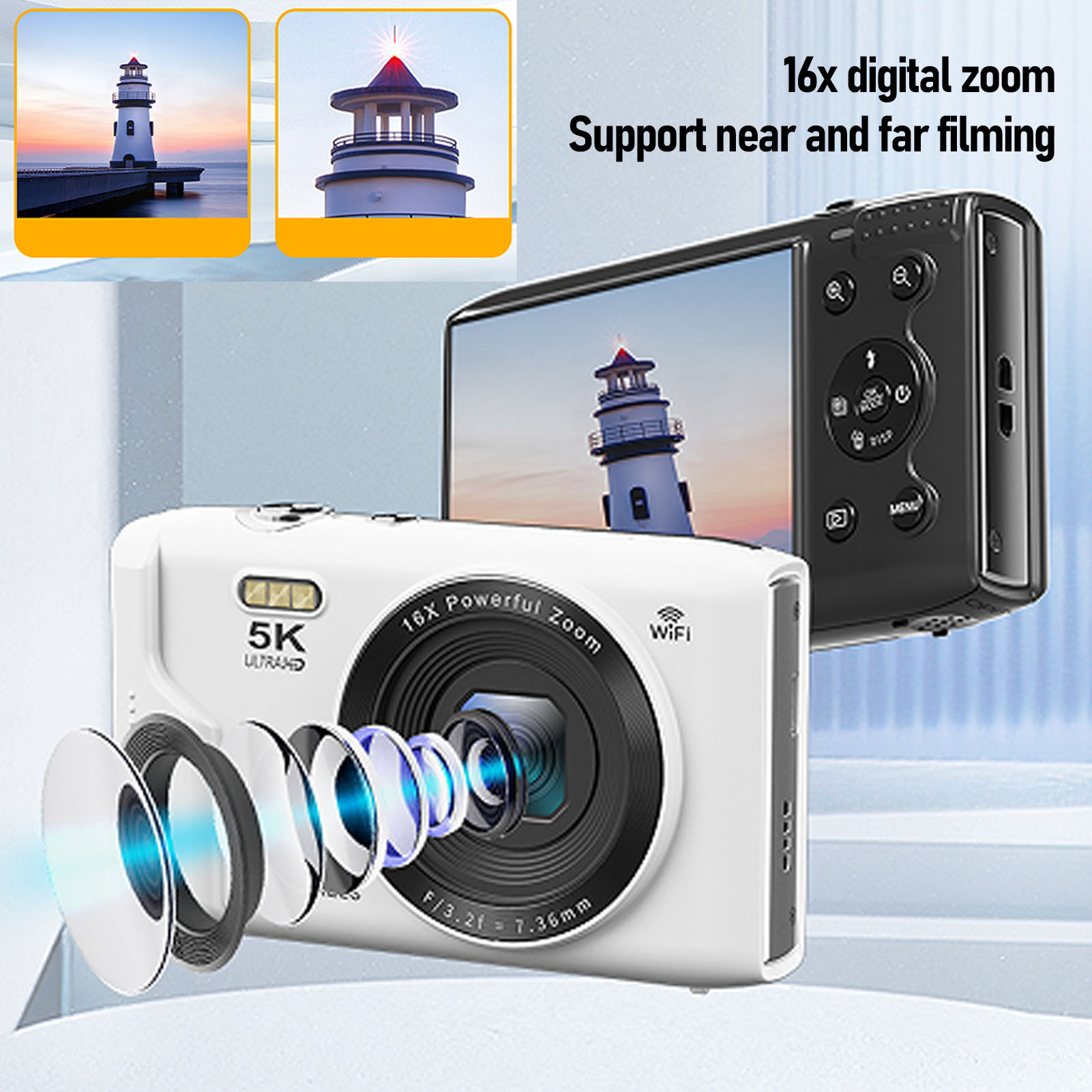 5K 디지털 카메라 72MP 16배 줌 휴대용 2.8인 - Photography Lighting For Beginners 리뷰 및 가격