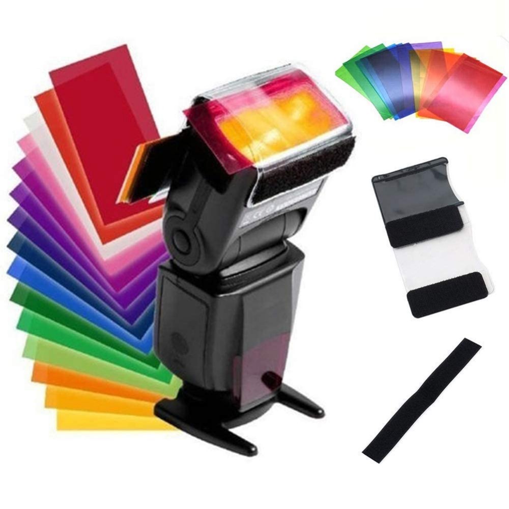 12색 카메라 플래시 젤 조명 필터 키트, 스피드라이트 - Photography Lighting Meter 리뷰 및 가격