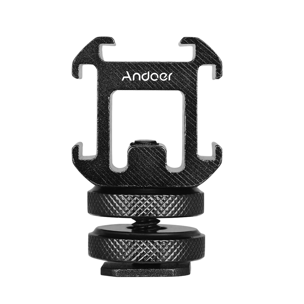 Andoer 3 콜드 슈 마운트 어댑터 LED 비디오  - Photography Lighting Description 리뷰 및 가격