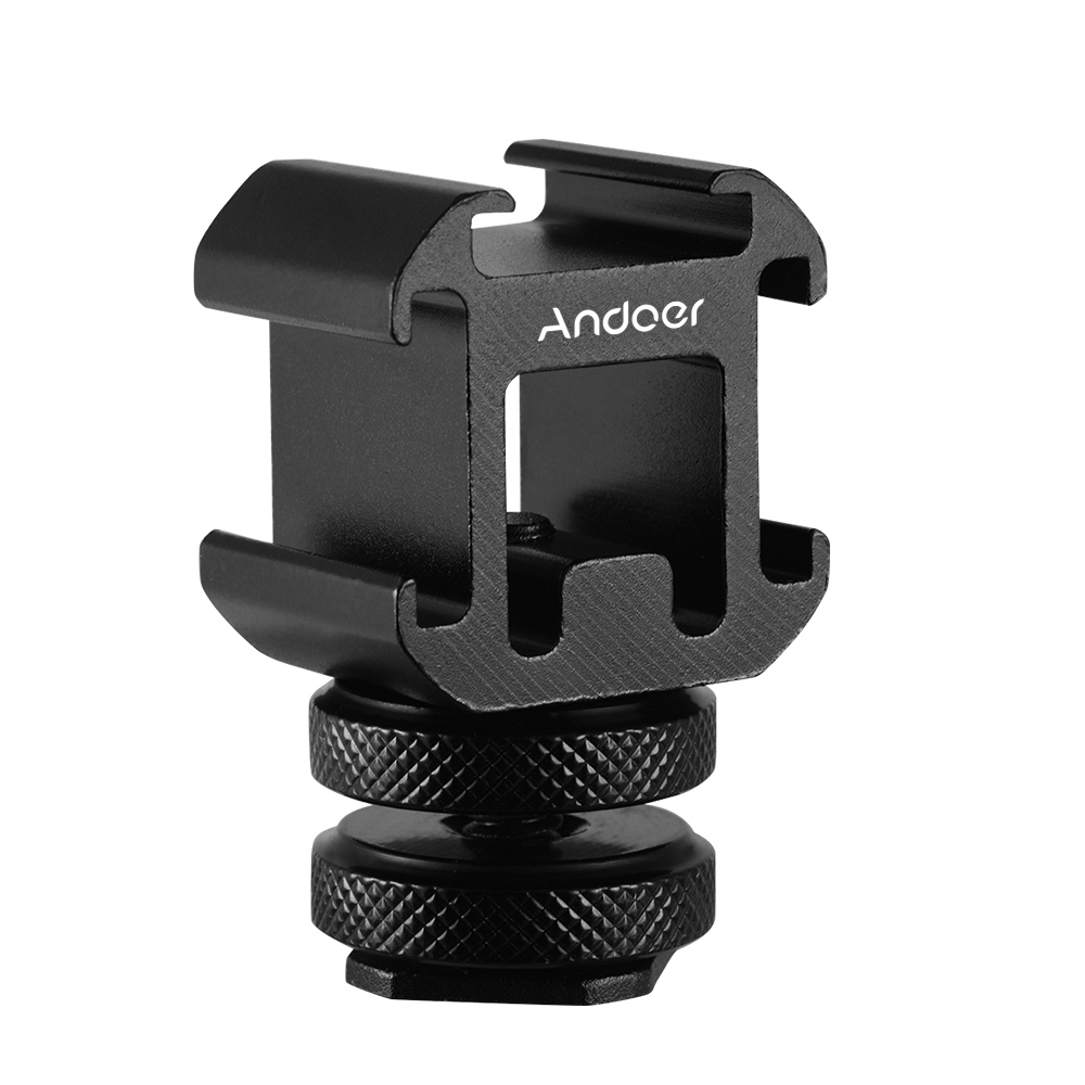 Andoer 3 콜드 슈 마운트 어댑터 LED 비디오  - Photography Lighting Description 리뷰 및 가격