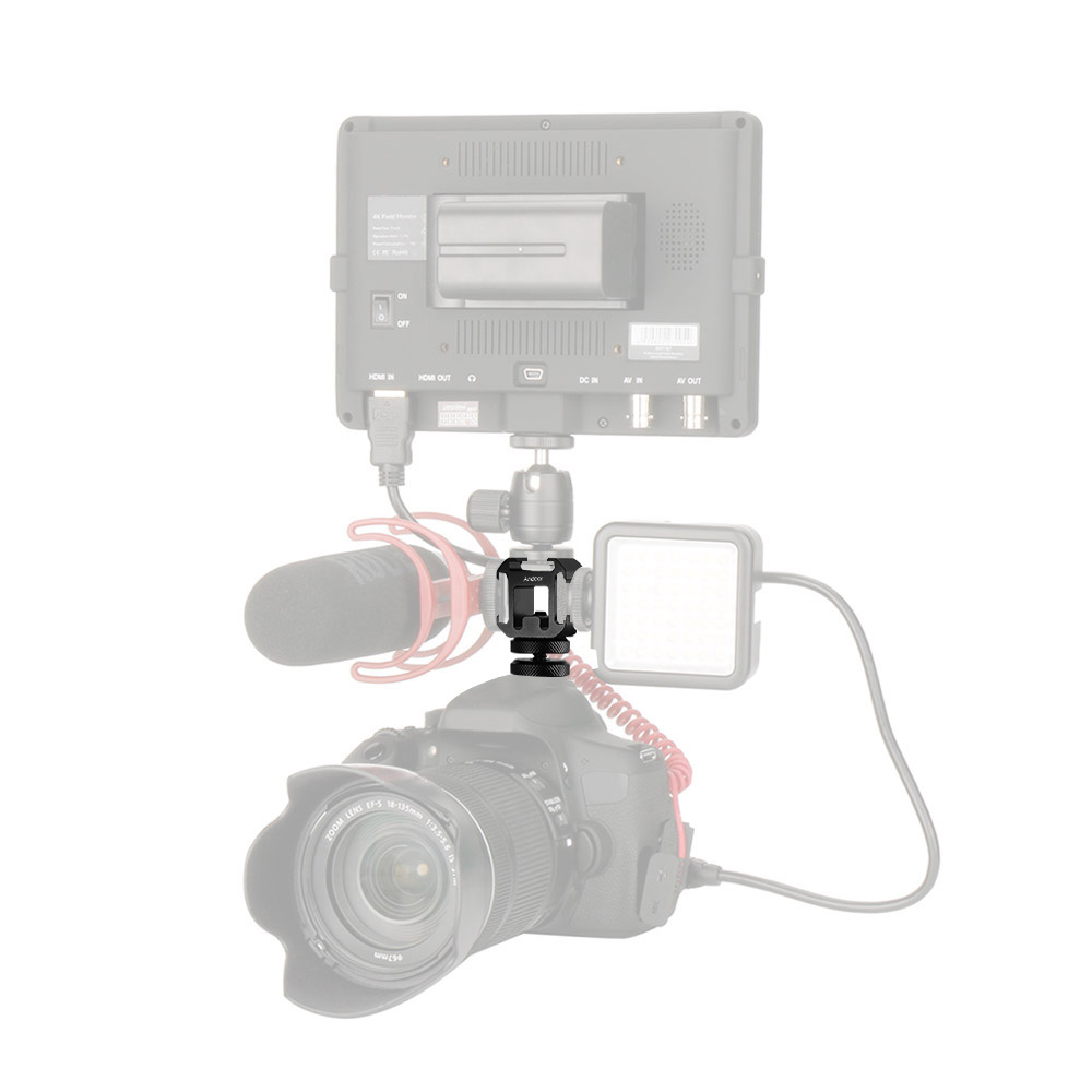 Andoer 3 콜드 슈 마운트 어댑터 LED 비디오  - Photography Lighting Description 리뷰 및 가격